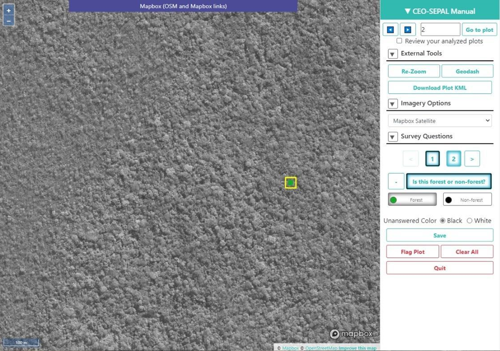 The data collection process in CEO