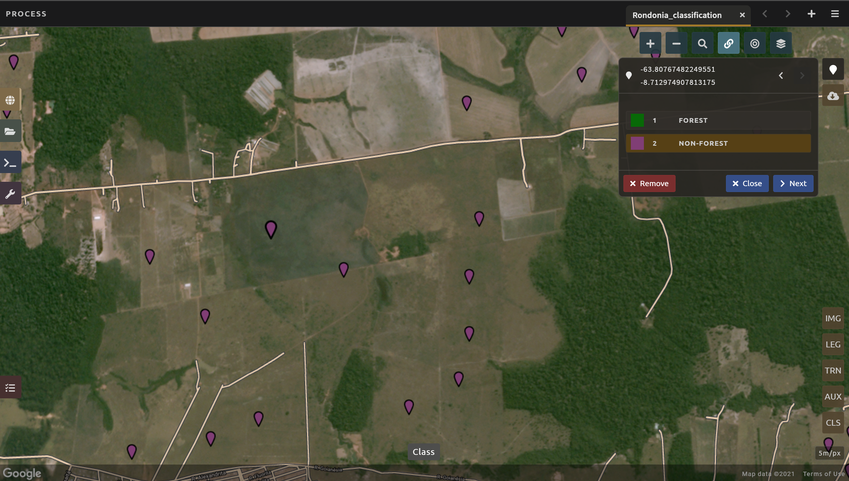 Collecting low vegetation data