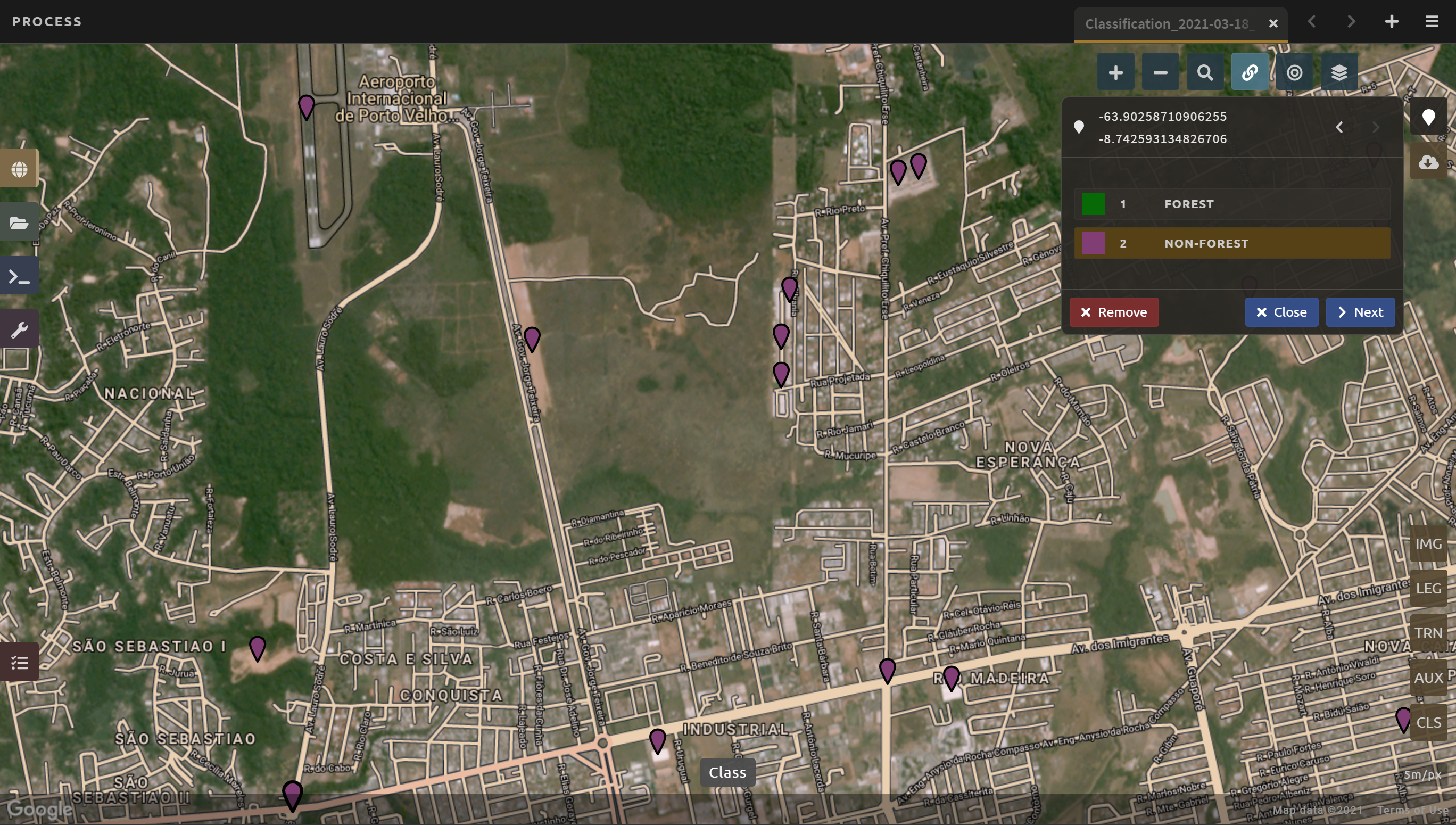 Collecting residential and other human settlement area data points