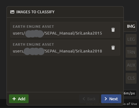 Two assets ready for classification.